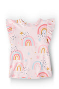 T-shirt à volants Over the Rainbow S/S
