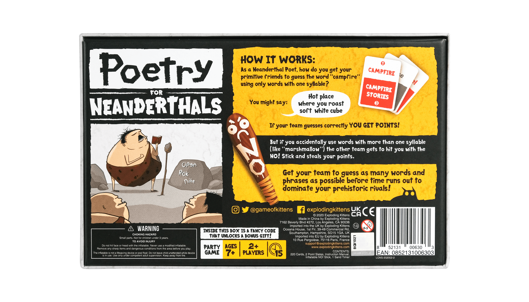 Poetry for Neanderthals
