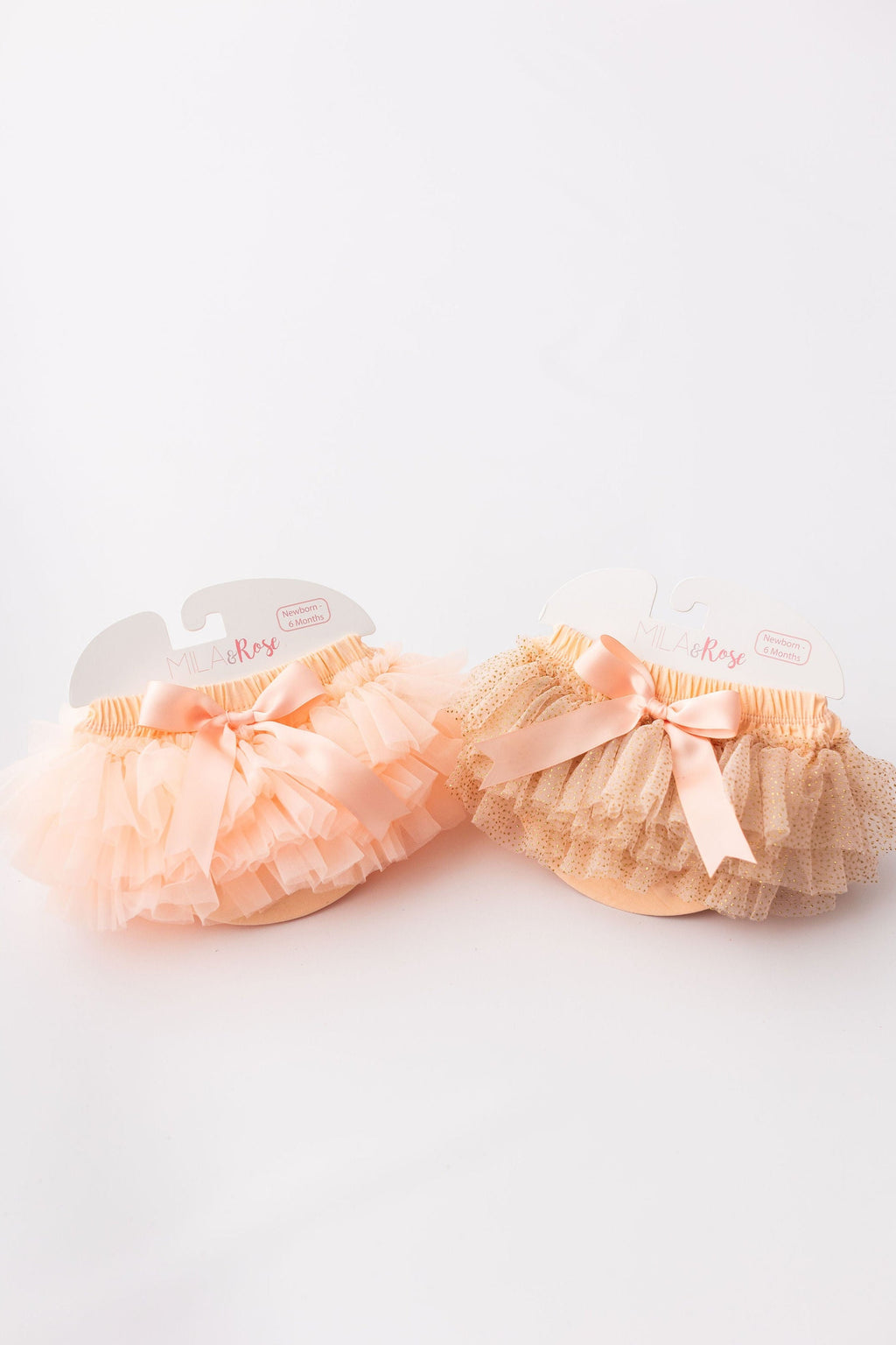Cache-couches tutu pêche et paillettes dorées