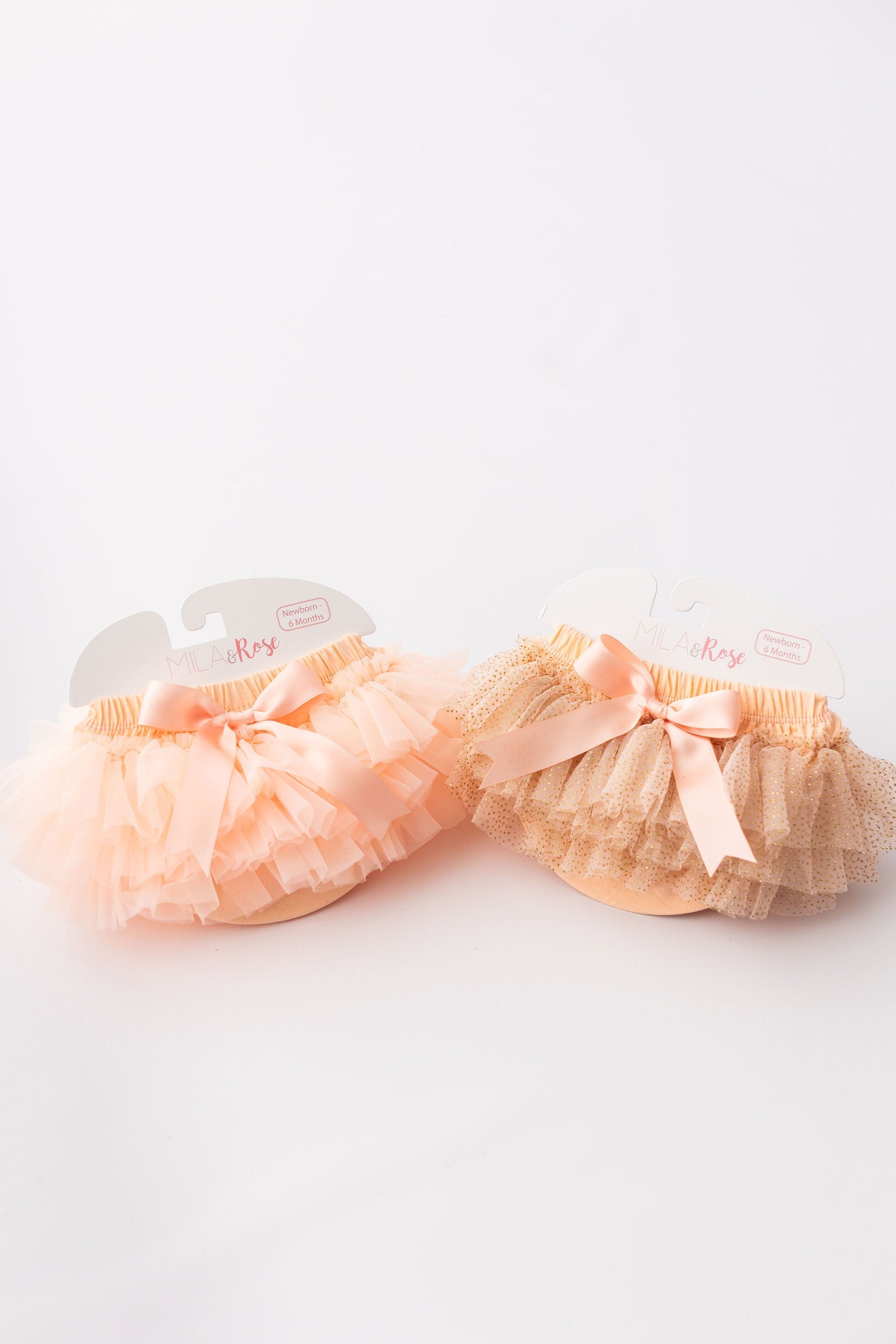 Cache-couches tutu pêche et paillettes dorées