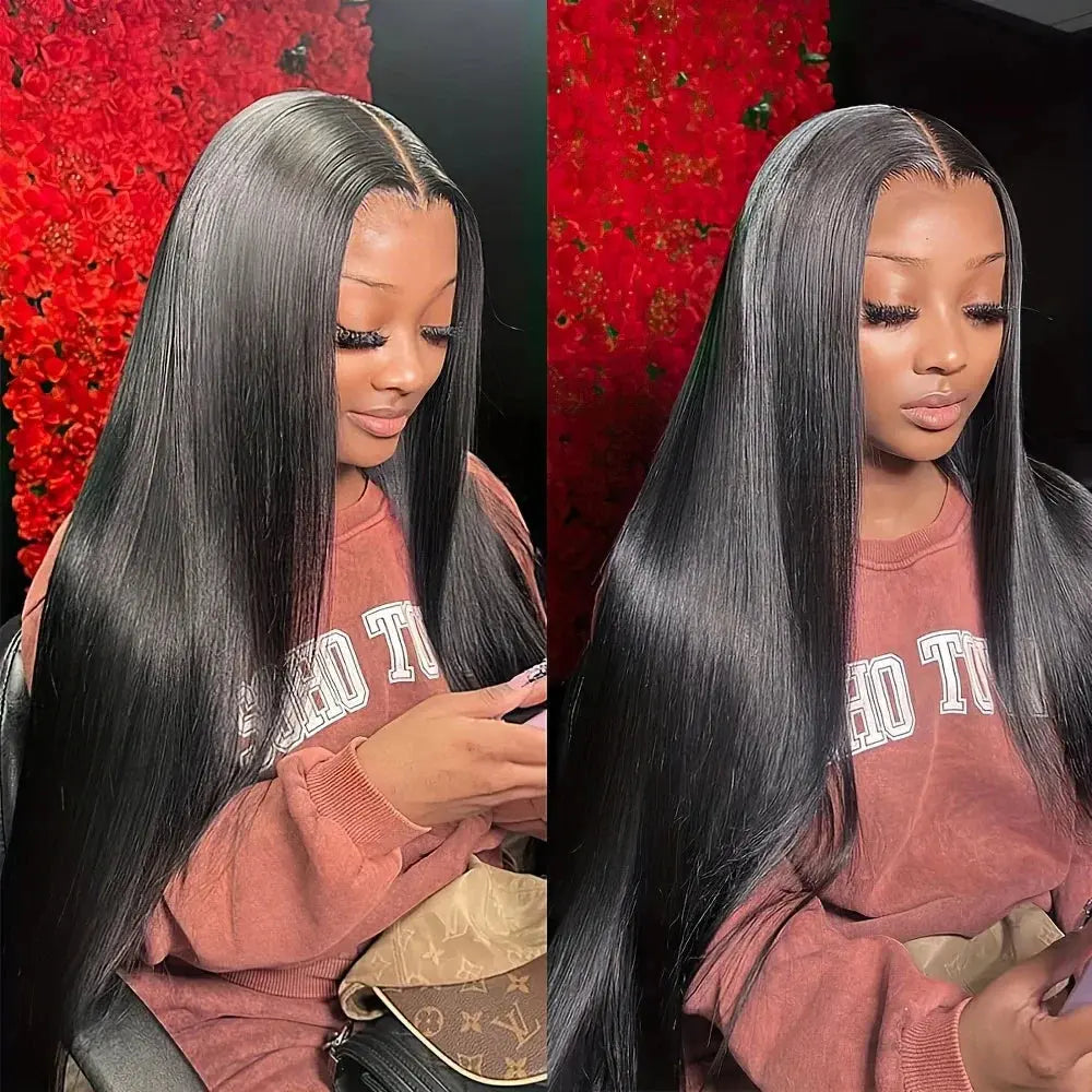 Pré-coupée | Sans colle | Lisse | Sans colle | Cheveux humains | Brésiliens | Prête à porter | Pré-épilée