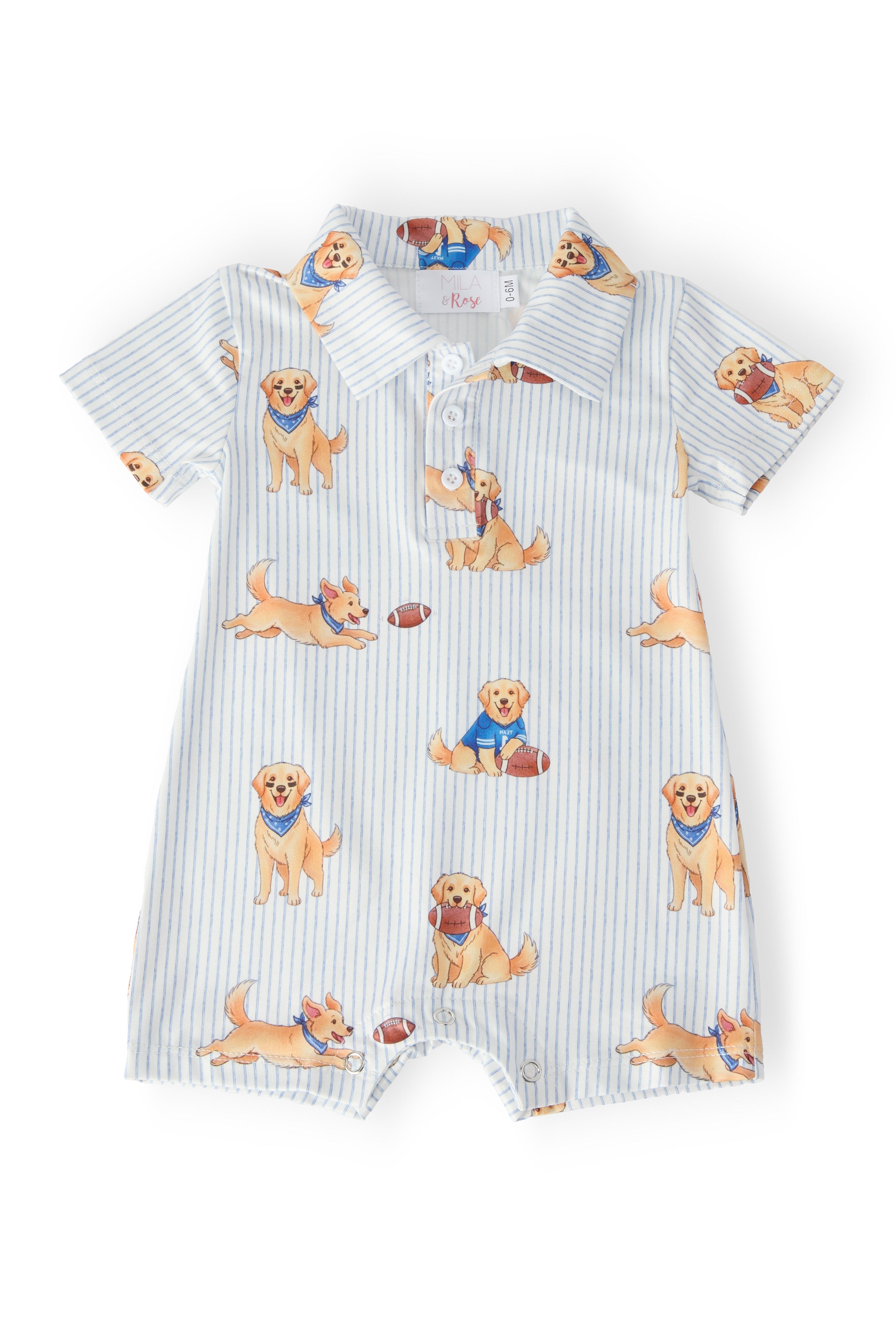 Shorty Polo une-pièce coupe Quarter-Bark
