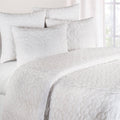 Quilt Cotton – Mara White Twin Bedding 66x86 Coastal Home Textile