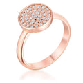 0.2ct CZ Pave Circle Ring