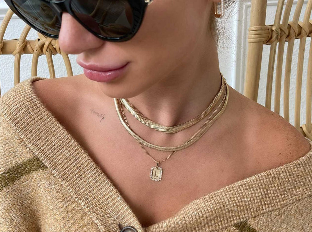 Bracha Collier Initial Royal