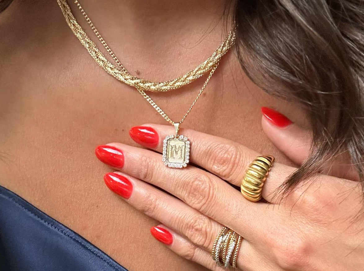Bracha Collier Initial Royal