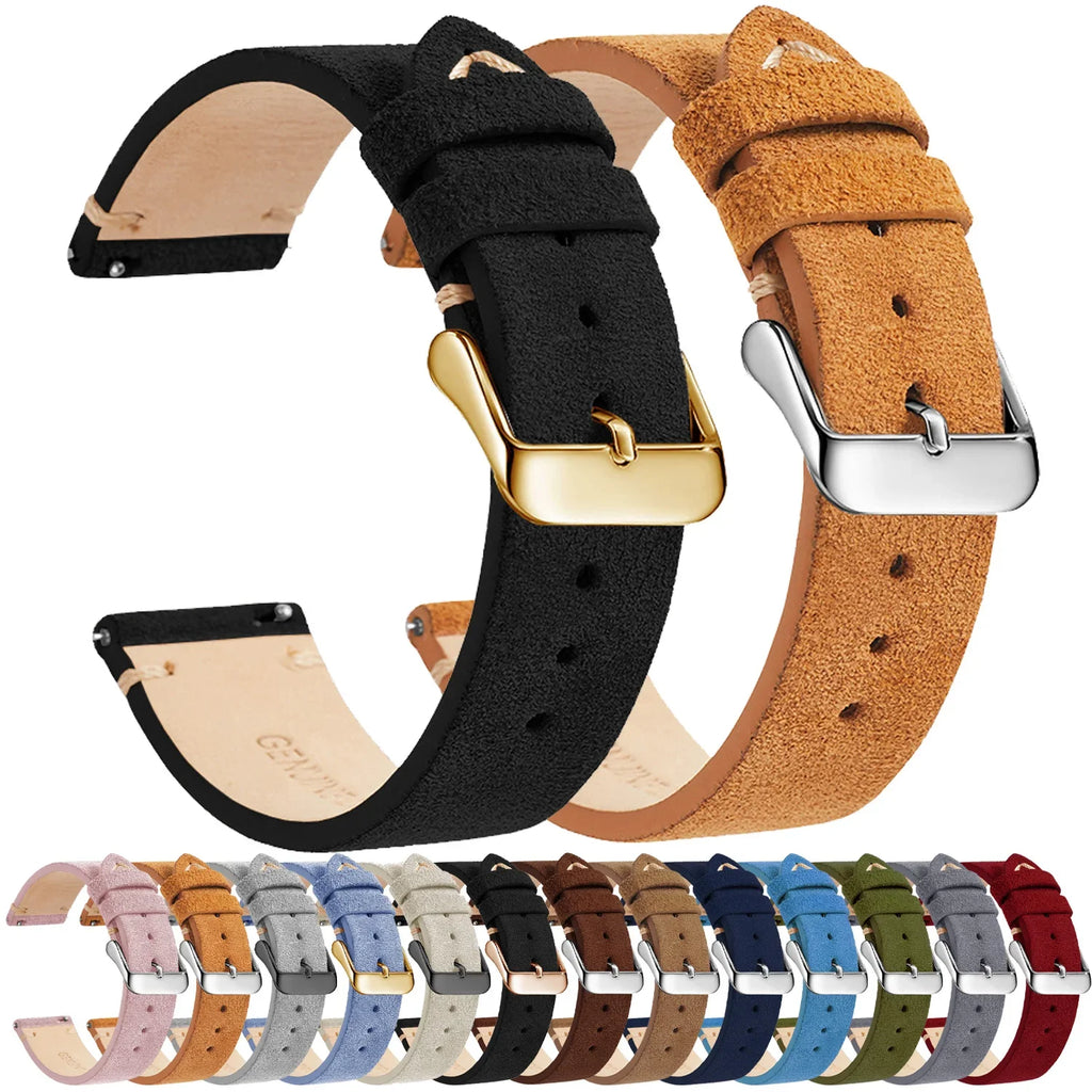 Polar Leather Watch Band Quick Release Genuine Cowhide Unisex
