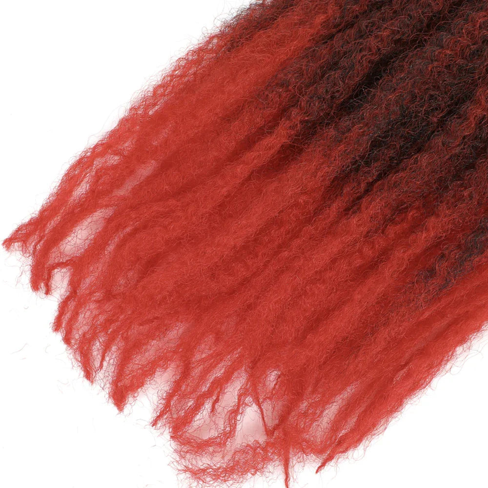 Cheveux à tresser Marley Twist 18" | Tresses au crochet | Extensions de cheveux crépus Afro Twist | Couleurs Ombré | 30 mèches/paquet