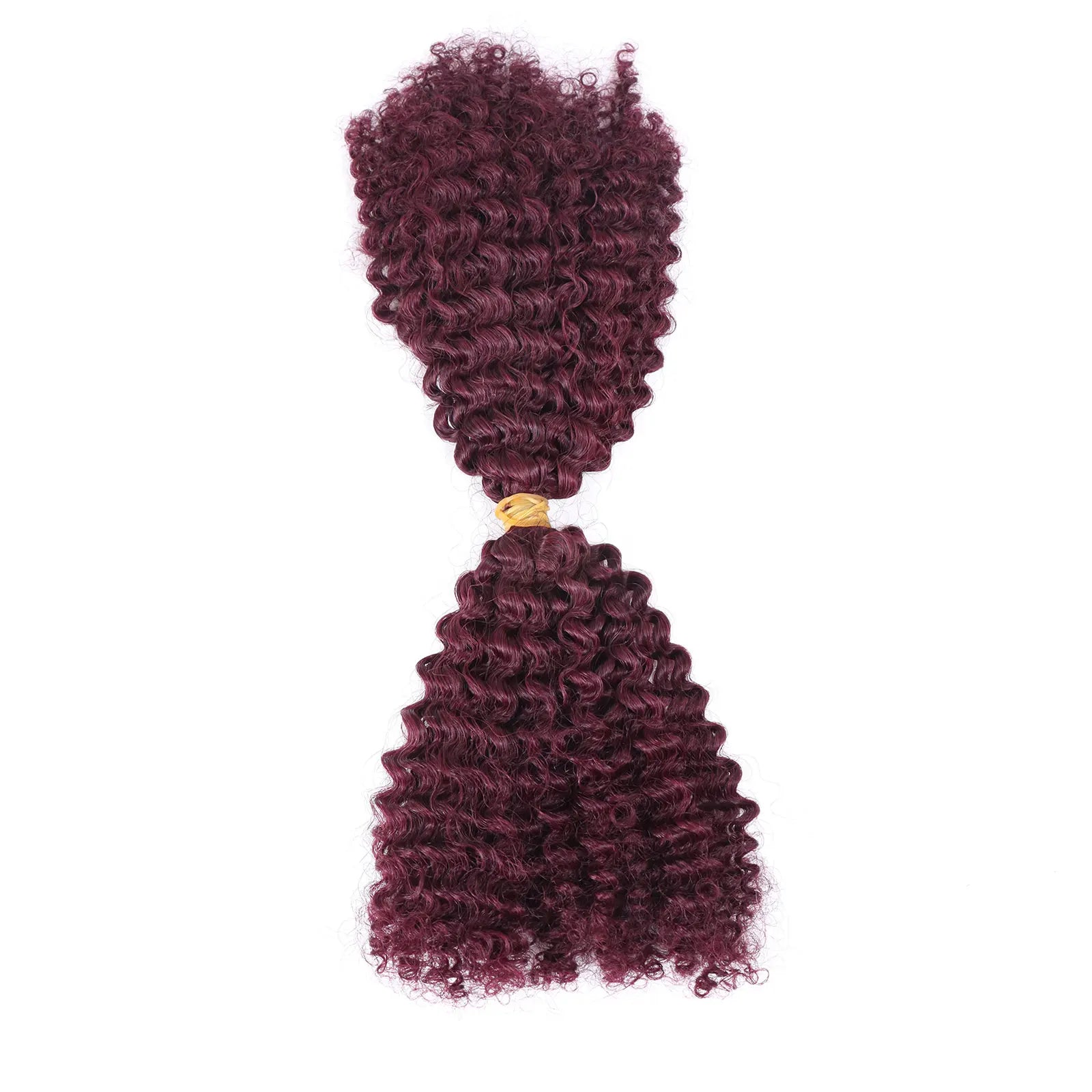 Extensions de Cheveux Humains Frisés Kinky Ombré Blond Miel | 50g Cheveux Péruviens en Vrac au Crochet (Sans Tissage, Double Drawn)