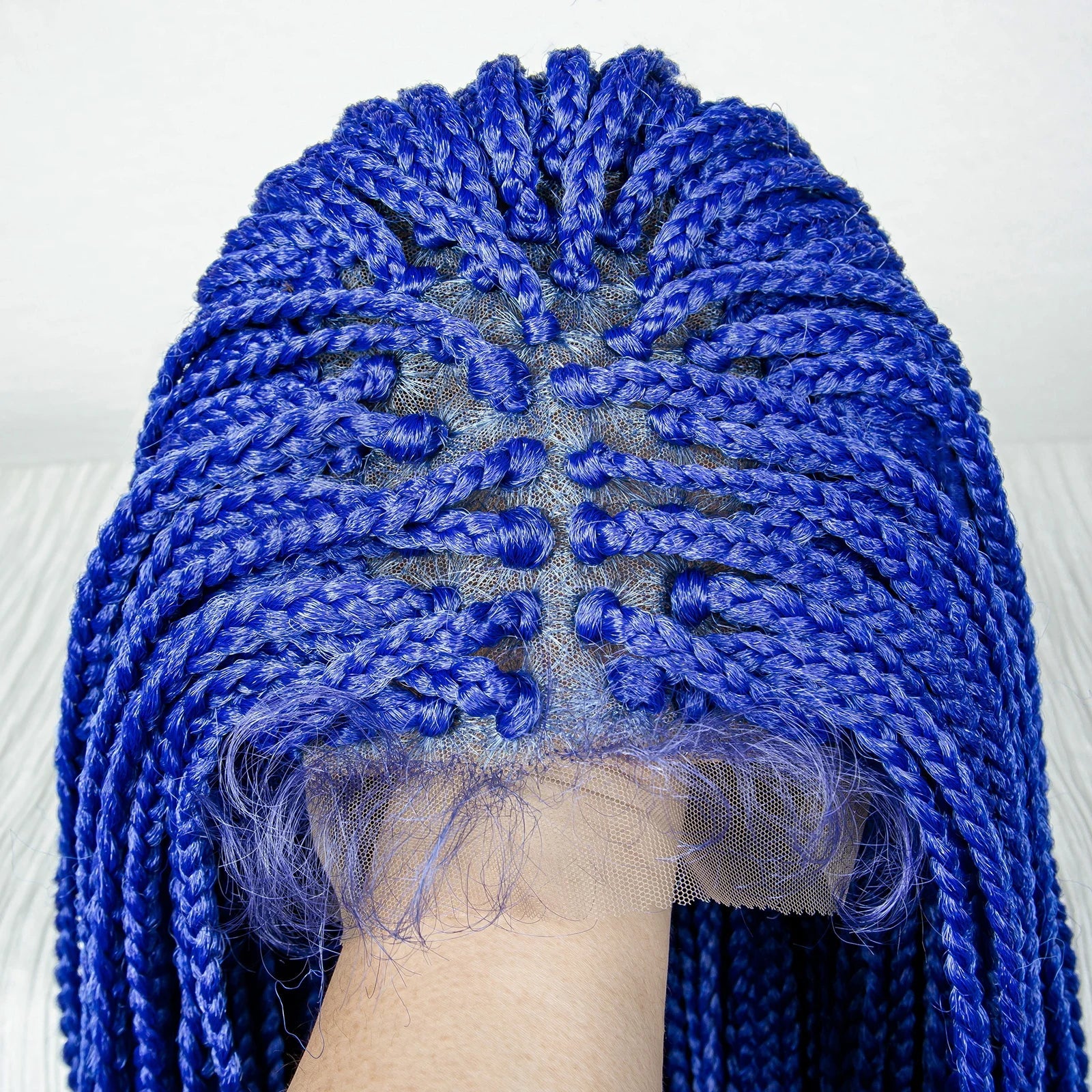 Perrue tressée Water Wave 36" | Dentelle frontale | Cheveux de bébé | Longues tresses