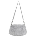 Pochette de Soirée Bling Strass | Sac à Main Coréen de Designer avec Chaîne en Diamants pour Dîner et Fêtes (Sac Carré Fourre-Tout Femme à Bandoulière)