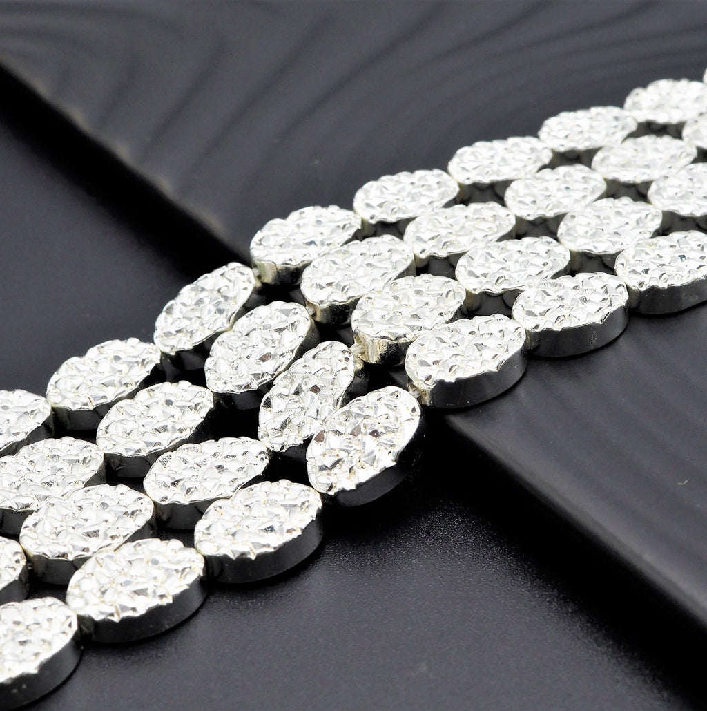 DRUZY Style natural Silver Hematite, S104