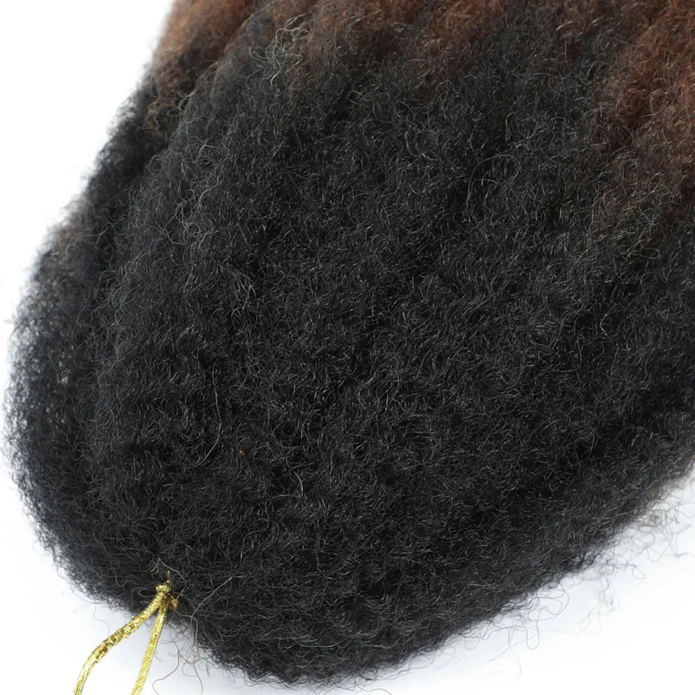 Cheveux à tresser Marley Twist 18" | Tresses au crochet | Extensions de cheveux crépus Afro Twist | Couleurs Ombré | 30 mèches/paquet