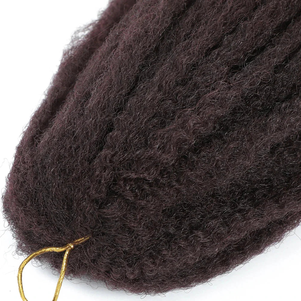 Cheveux à tresser Marley Twist 18" | Tresses au crochet | Extensions de cheveux crépus Afro Twist | Couleurs Ombré | 30 mèches/paquet