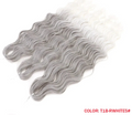 Cheveux au crochet torsadés orange de 24 pouces | Extensions de tresses synthétiques Deep Wave | Cheveux Water Wave | Fibre résistante à la chaleur | 60 mèches/paquet