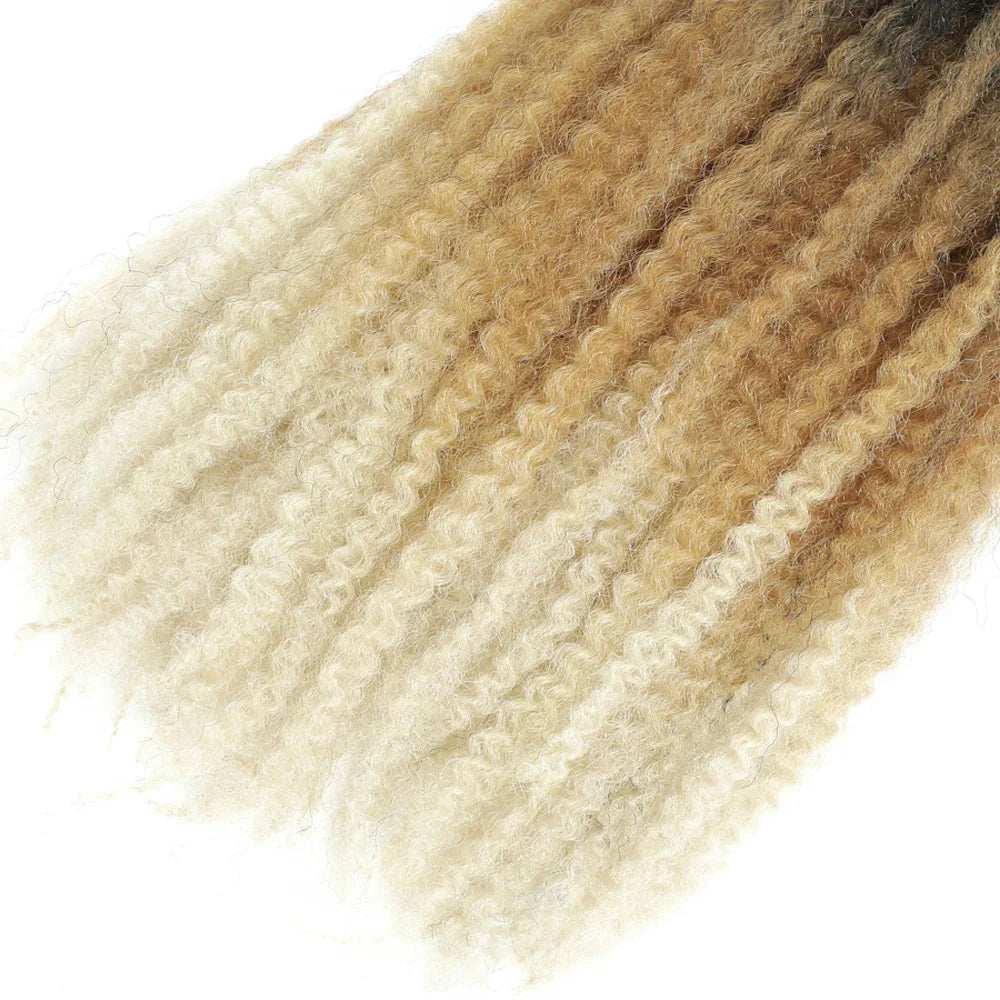 Cheveux à tresser Marley Twist 18" | Tresses au crochet | Extensions de cheveux crépus Afro Twist | Couleurs Ombré | 30 mèches/paquet