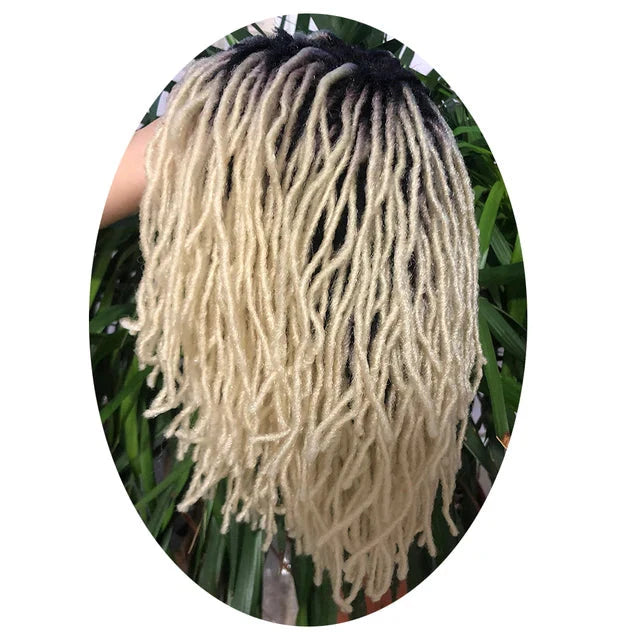 Perruque de dreadlocks ombrées de 25 cm | Sister Locs | Tresses au crochet Faux Locs | Cheveux synthétiques torsadés