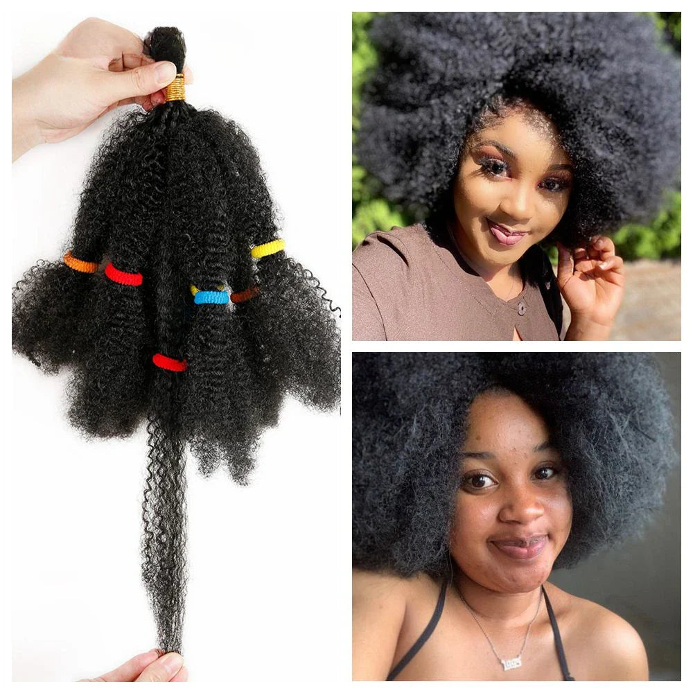 Cheveux synthétiques crépus givrés de 12 pouces pour tresses au crochet | Extensions de cheveux courts et bouclés