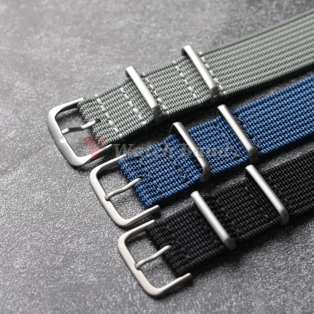 OnePlus Nylon Watch Band, Ribbed Fabric Strap, Pin Buckle, Unisex