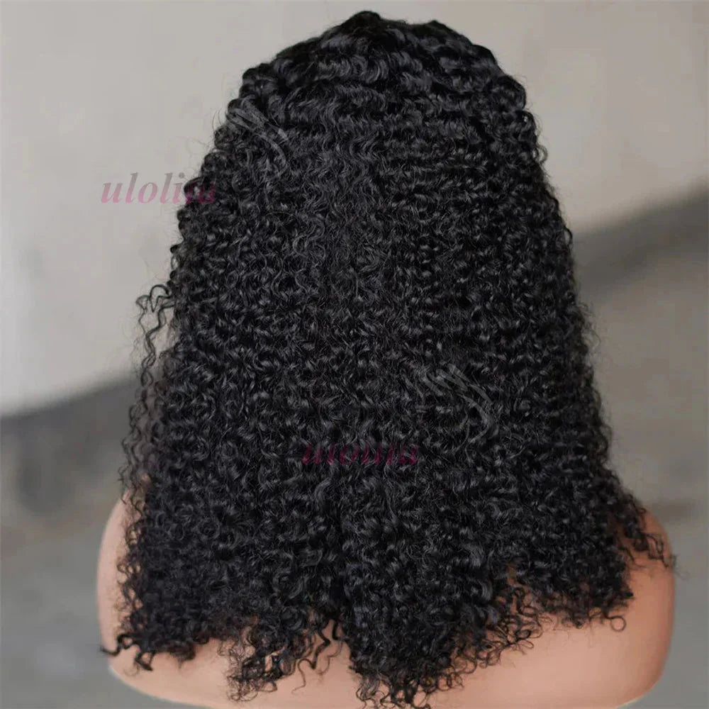 Perruque chignon tressé bouclé | Frontal 13x4 | Cheveux naturels | Remy | Densité 210