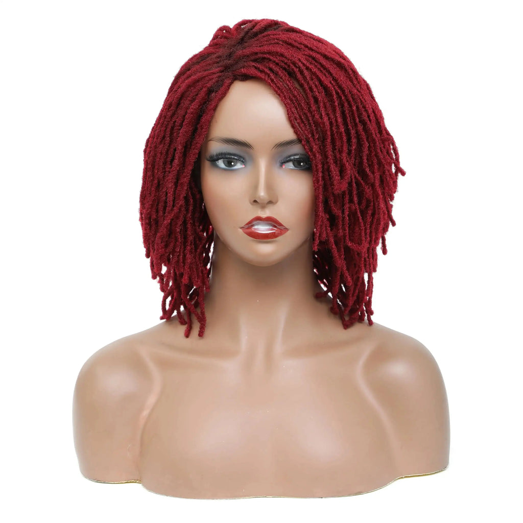 Perruque de dreadlocks ombrées de 25 cm | Sister Locs | Tresses au crochet Faux Locs | Cheveux synthétiques torsadés
