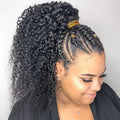Perruque Bob en cheveux naturels 16" | Afro crépu bouclé | Densité 250 % | Cheveux Remy | Lace Front