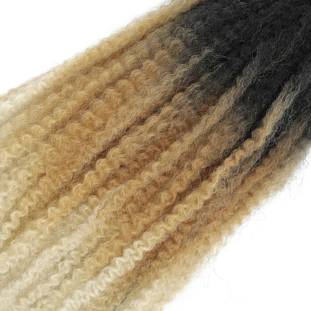 Cheveux à tresser Marley Twist 18" | Tresses au crochet | Extensions de cheveux crépus Afro Twist | Couleurs Ombré | 30 mèches/paquet