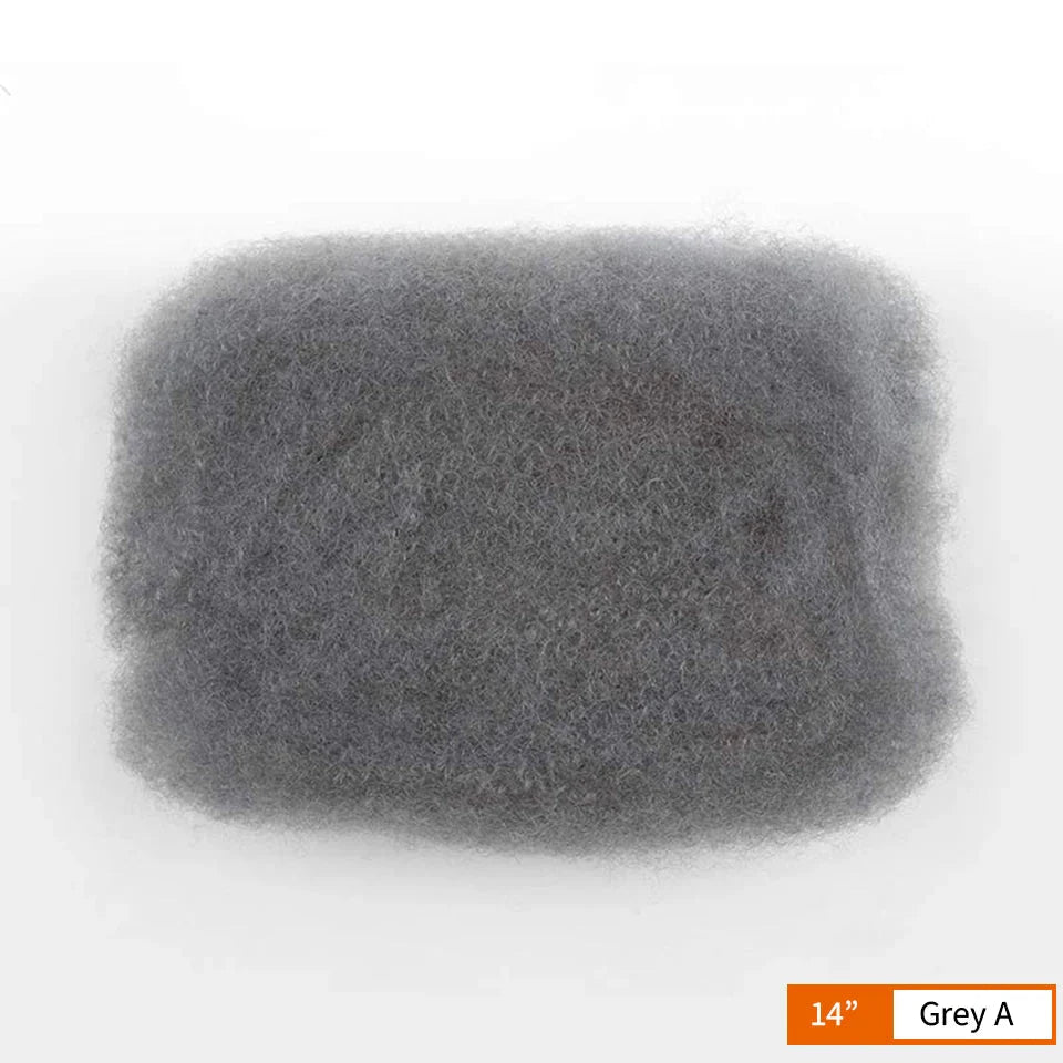 Cheveux brésiliens Remy afro crépus en vrac | 50g/paquet | Extensions de dreadlocks et tresses | Aspect naturel