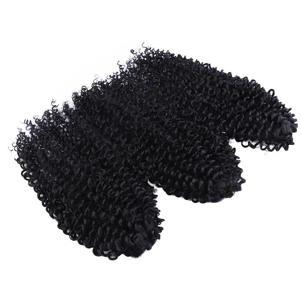 Cheveux au crochet bouclés afro crépus magiques de 18 po | Tresses torsadées Ombre Passion | 60 mèches/paquet | Résistant à la chaleur