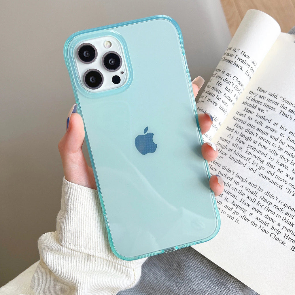 Coque iPhone Couleur Bonbon Transparente