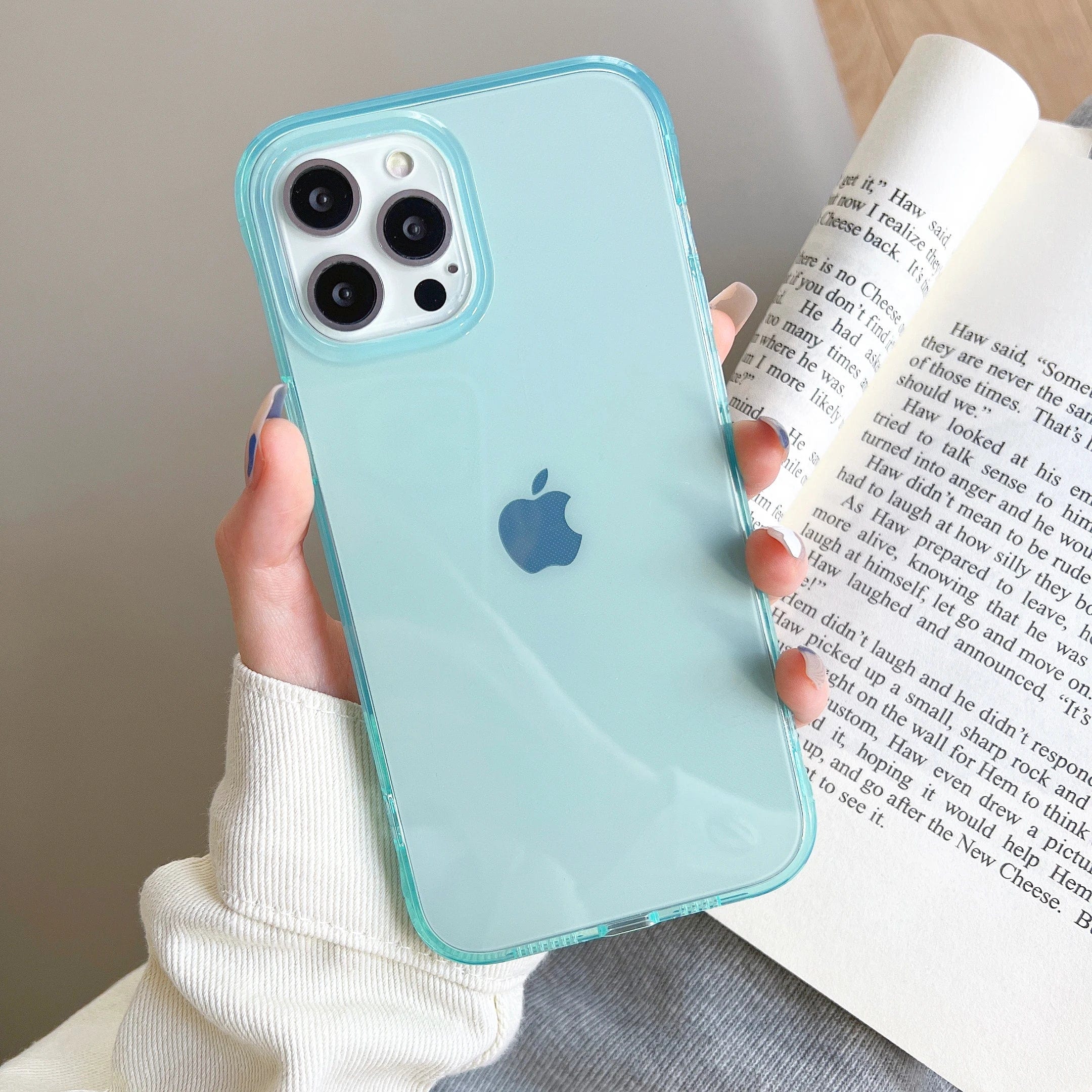 Coque iPhone Couleur Bonbon Transparente