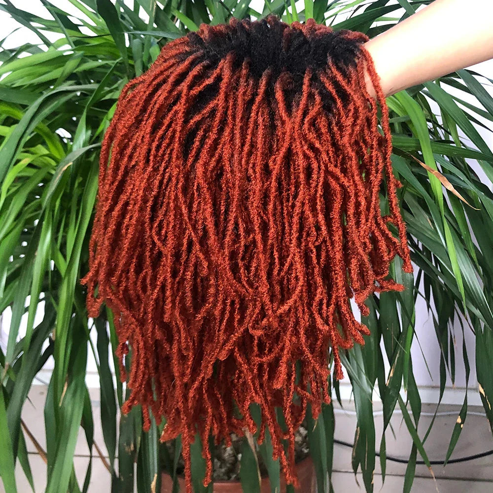 Perruque de dreadlocks ombrées de 25 cm | Sister Locs | Tresses au crochet Faux Locs | Cheveux synthétiques torsadés