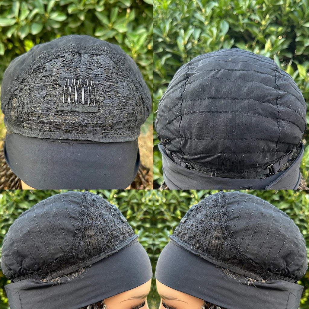 Perruque Bandeau Tressé Torsadé 12" | Tresses Courtes au Crochet | Perruque Synthétique pour Femmes Noires