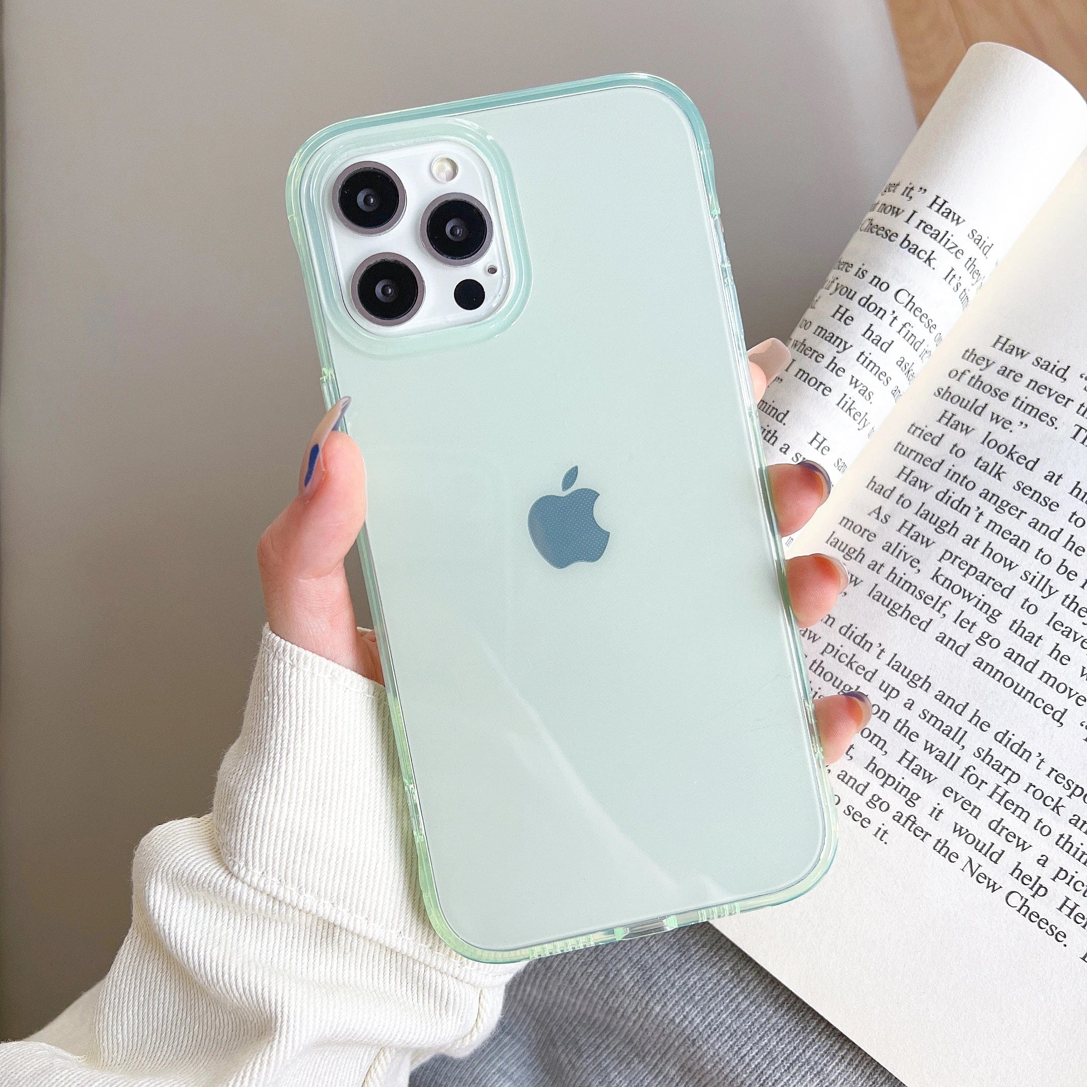 Coque iPhone Couleur Bonbon Transparente
