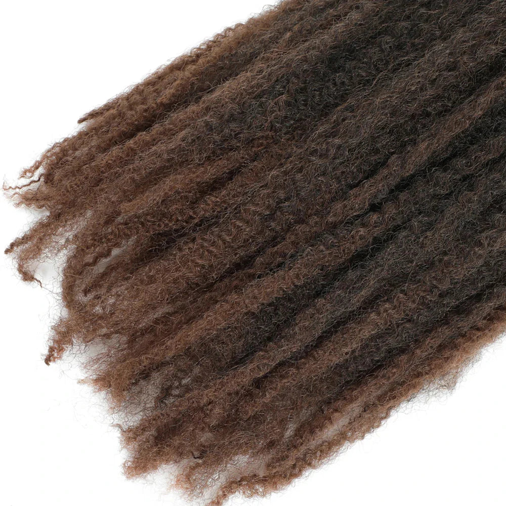 Cheveux à tresser Marley Twist 18" | Tresses au crochet | Extensions de cheveux crépus Afro Twist | Couleurs Ombré | 30 mèches/paquet