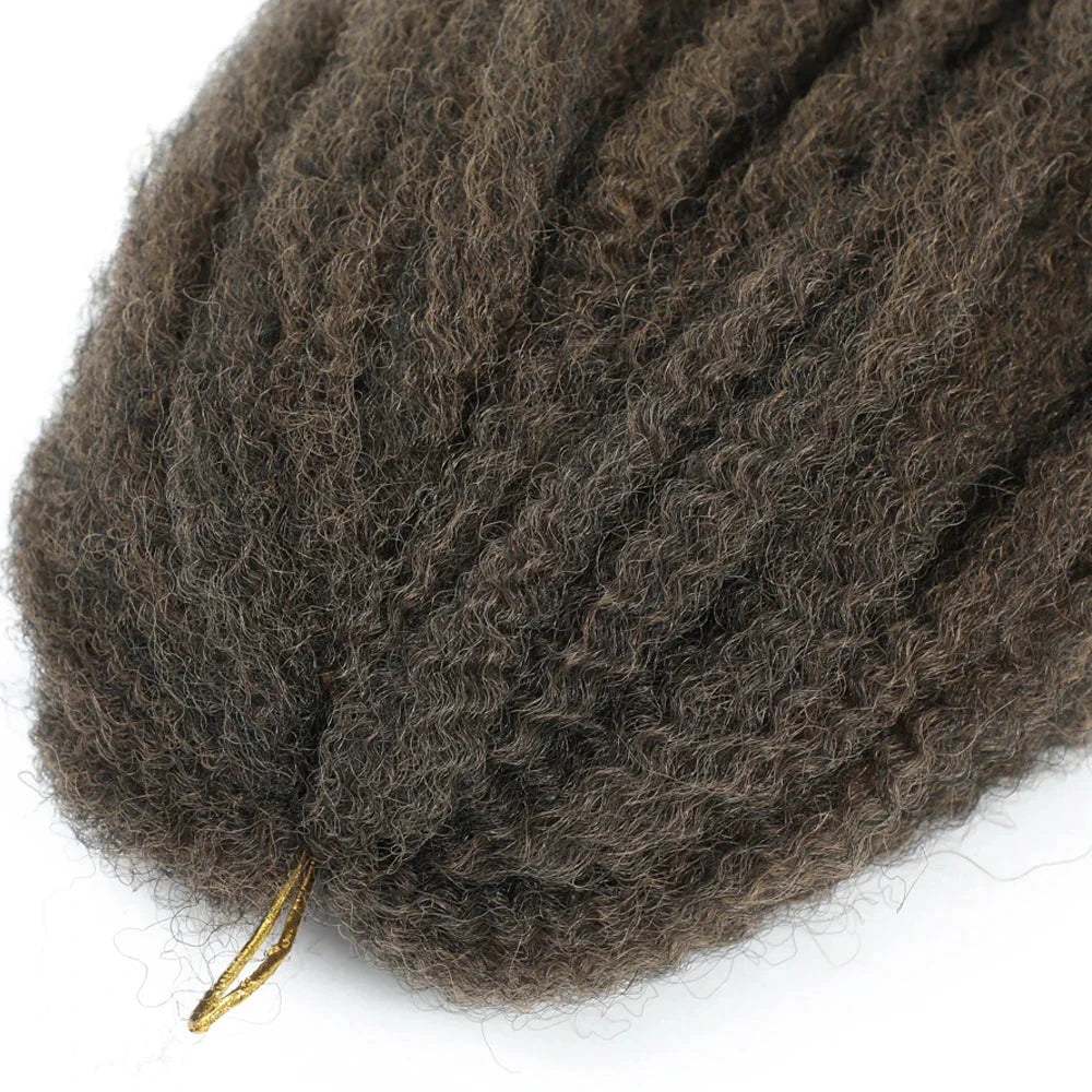 Cheveux à tresser Marley Twist 18" | Tresses au crochet | Extensions de cheveux crépus Afro Twist | Couleurs Ombré | 30 mèches/paquet