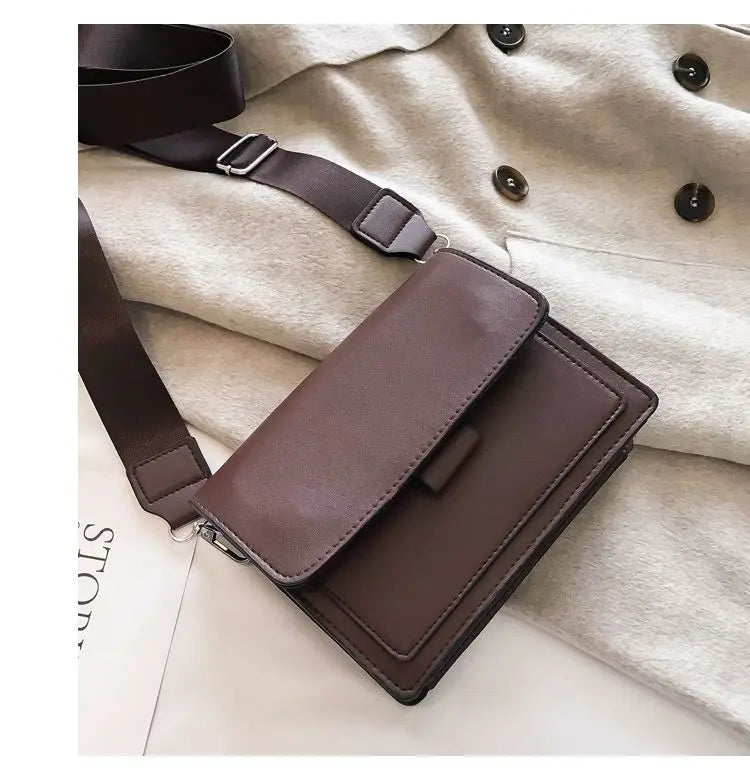 Sac à bandoulière pour femme de petite taille | Sac messager léger en cuir PU (Sac à main à rabat, Sac de voyage d'été pour femme)