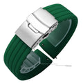 OnePlus Watch Band Silicone Rubber Strap Deployment Buckle Black Brown Green