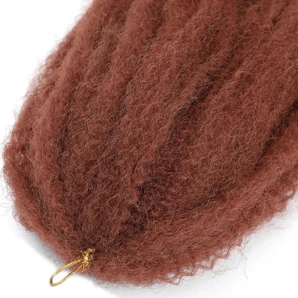 Cheveux à tresser Marley Twist 18" | Tresses au crochet | Extensions de cheveux crépus Afro Twist | Couleurs Ombré | 30 mèches/paquet