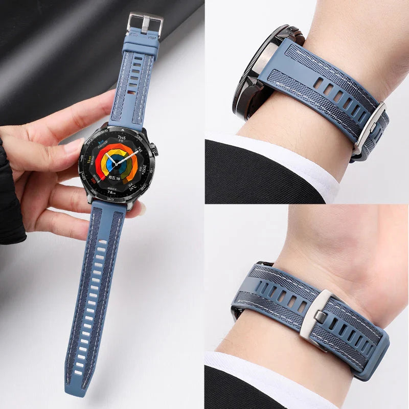 Polar Watch Band Nylon Silicone Strap Replacement Unisex