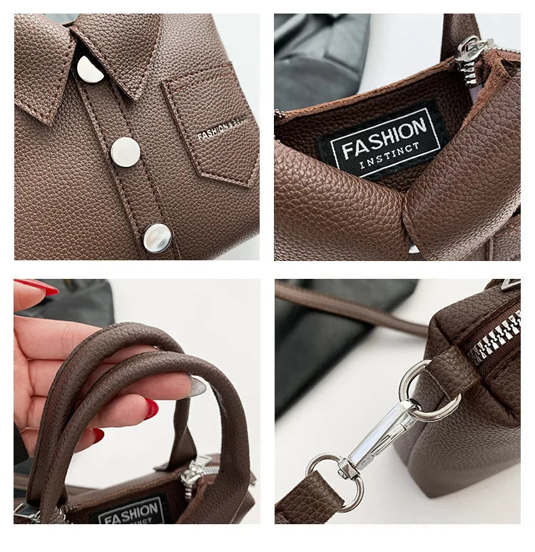 Sac bandoulière et sac porté croisé compact carré | Sac à main unique et de qualité supérieure pour femmes (Bolso de style designer)