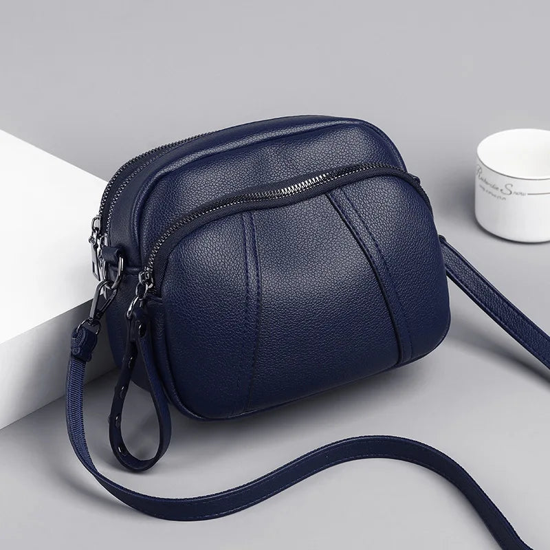 Sac bandoulière décontracté en cuir PU pour femme | Sac à main en coquillage (Petit sac messager à bandoulière de luxe pour femme)