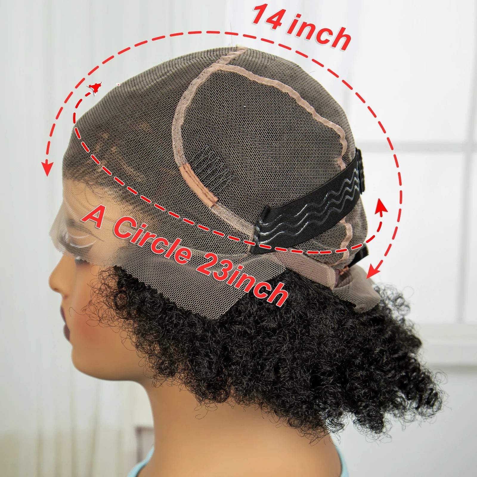 Perruque Afro Kinky Curly Tresses Collées Cornrows | Full Lace Transparente | Baby Hair
