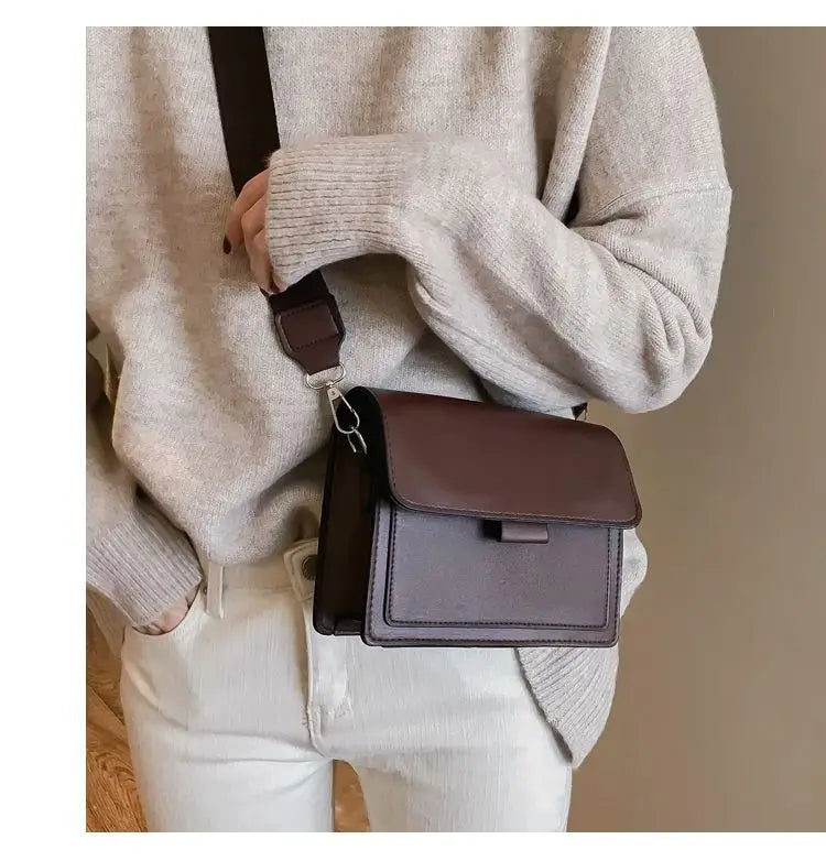 Sac à bandoulière pour femme de petite taille | Sac messager léger en cuir PU (Sac à main à rabat, Sac de voyage d'été pour femme)