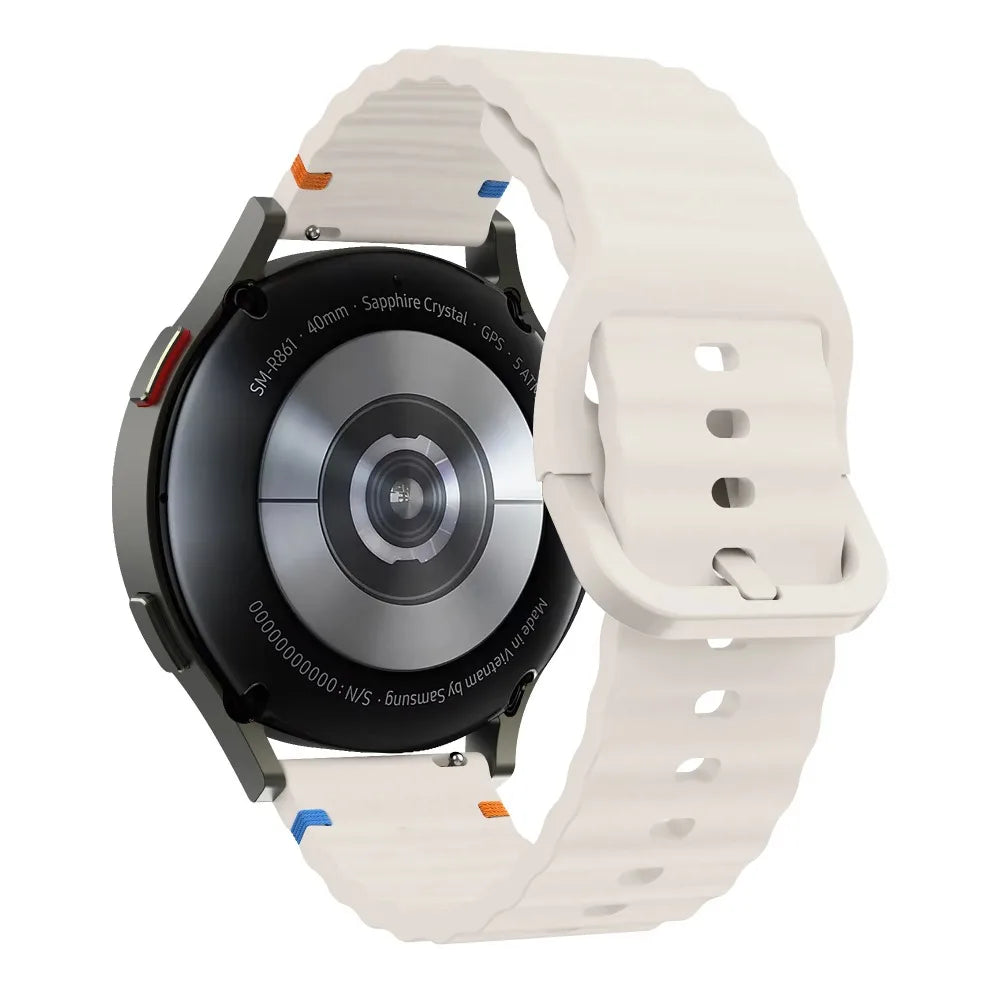 Motorola Moto Smartwatch Silicone Watch Band - Wave Suture Sports Strap