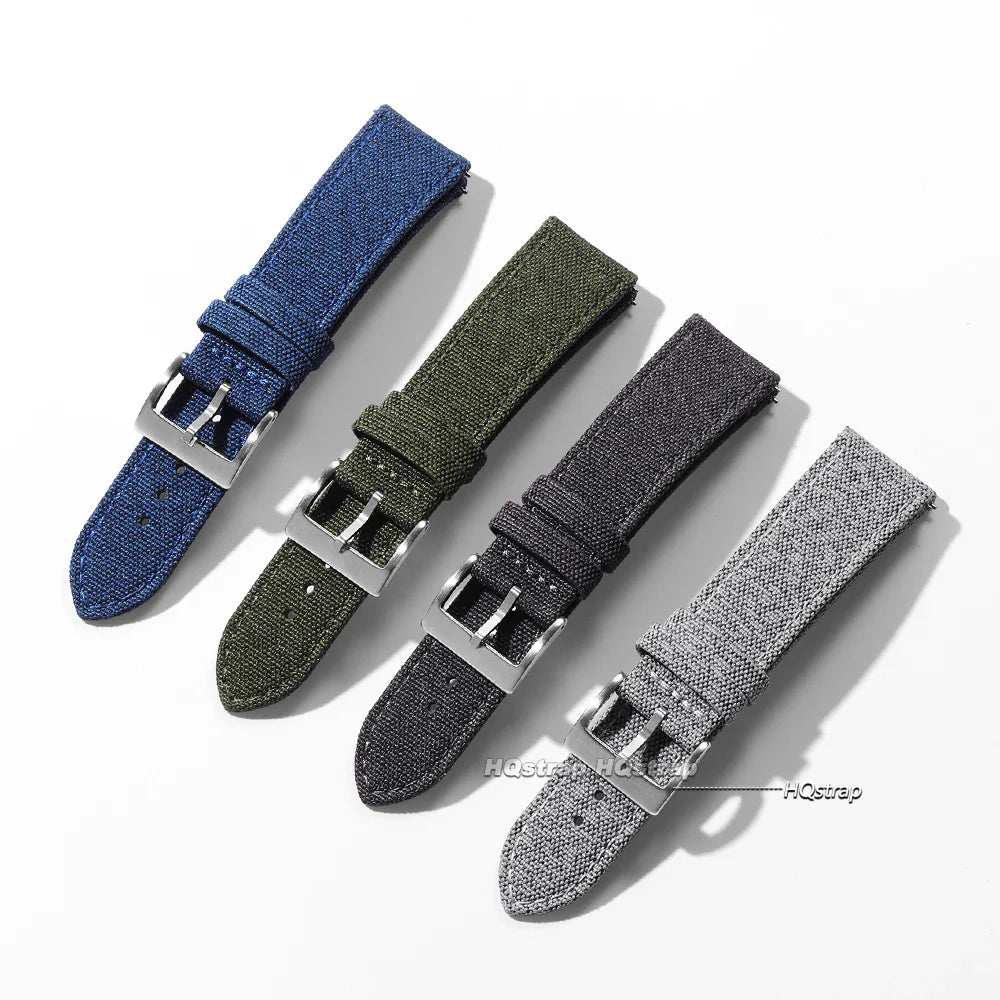 Polar Sailcloth Nylon Watch Strap Quick Release - Unisex Waterproof Band