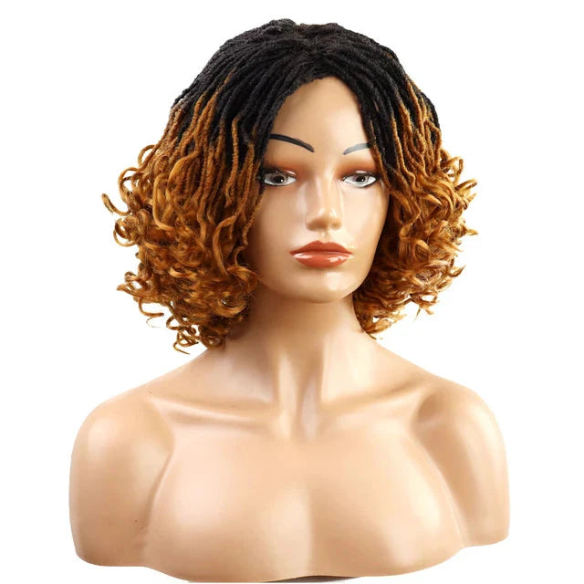 Perruque de dreadlocks ombrées de 25 cm | Sister Locs | Tresses au crochet Faux Locs | Cheveux synthétiques torsadés