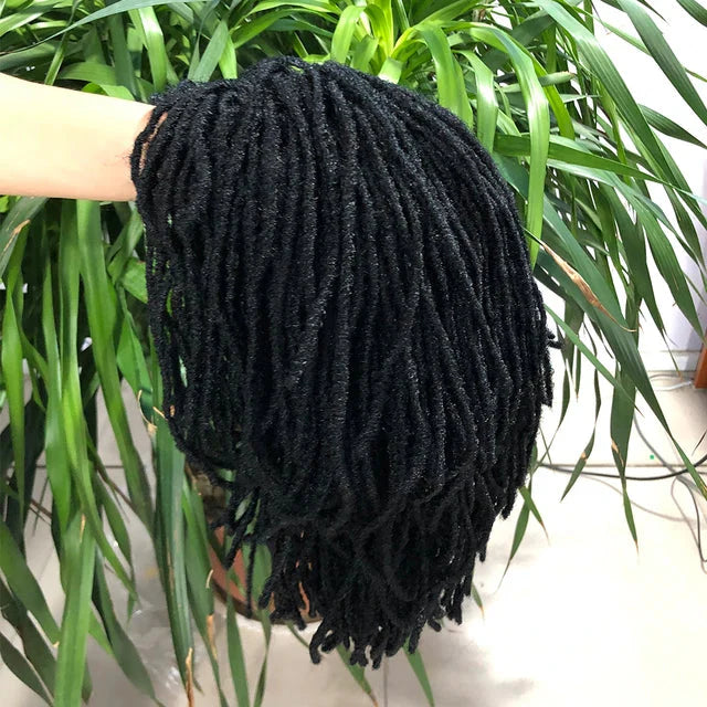 Perruque de dreadlocks ombrées de 25 cm | Sister Locs | Tresses au crochet Faux Locs | Cheveux synthétiques torsadés