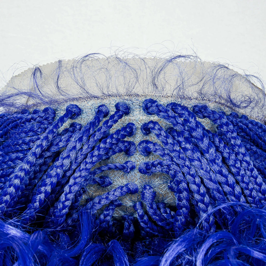 Perrue tressée Water Wave 36" | Dentelle frontale | Cheveux de bébé | Longues tresses