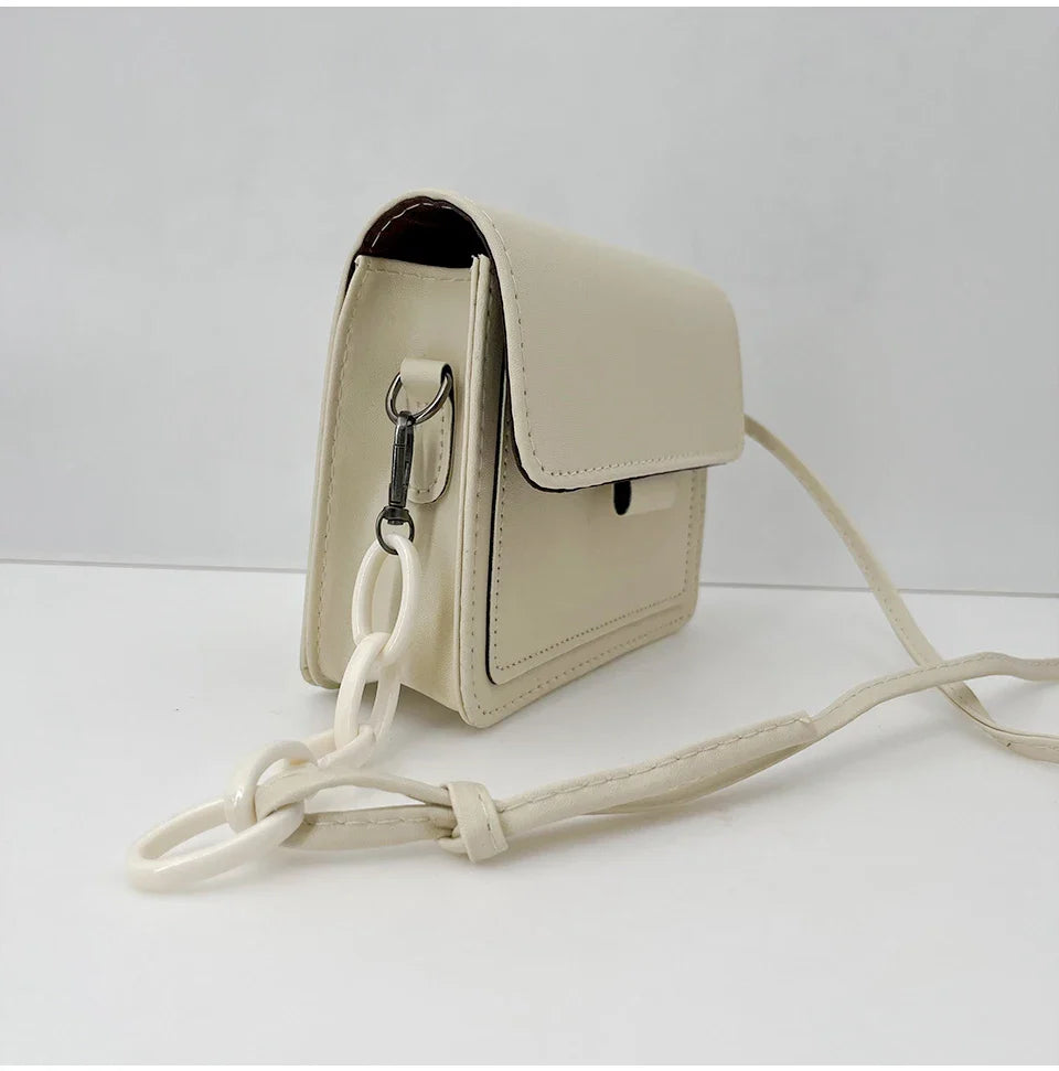 Sac à bandoulière pour femme de petite taille | Sac messager léger en cuir PU (Sac à main à rabat, Sac de voyage d'été pour femme)